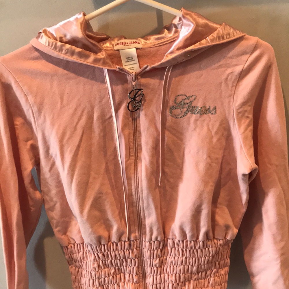 guess zip up hoodie